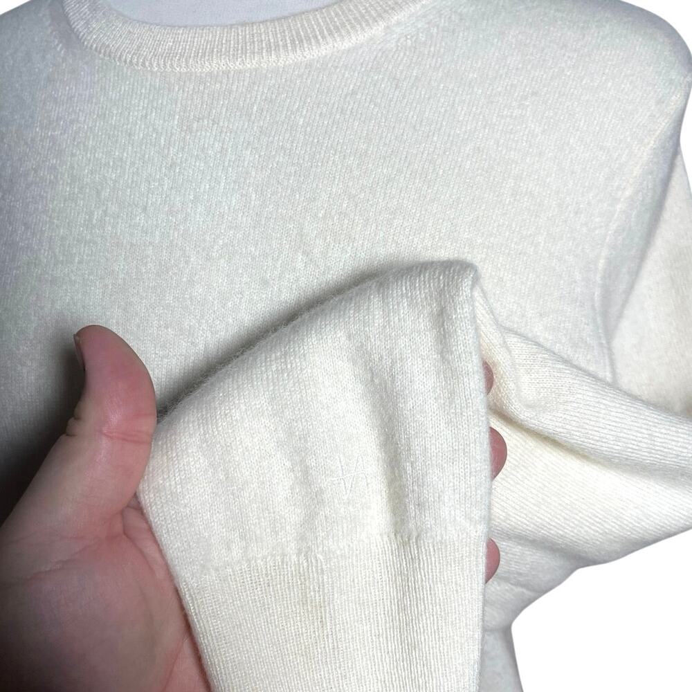 NAADAM Women’s The Original Cashmere Crewneck Sweater in White - Picture 5 of 5